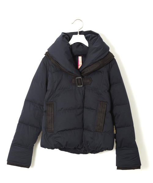 YOSOOU（ヨソオウ）の「【YOSOOU】Two Piece Collar Jacket YO811011（ダウンジャケット/コート・レディース・ブラック/ネイビー/キャメル・MEDIUM）」の10枚目の写真