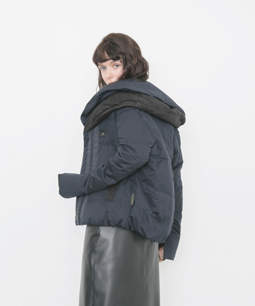 YOSOOU（ヨソオウ）の「【YOSOOU】Two Piece Collar Jacket YO811011（ダウンジャケット/コート・レディース・ブラック/ネイビー/キャメル・MEDIUM）」の4枚目の写真