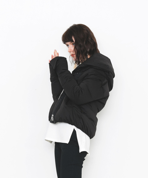 YOSOOU（ヨソオウ）の「【YOSOOU】Two Piece Collar Jacket YO811011（ダウンジャケット/コート・レディース・ブラック/ネイビー/キャメル・MEDIUM）」の13枚目の写真