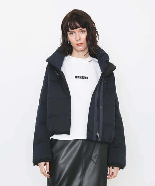 YOSOOU（ヨソオウ）の「【YOSOOU】Two Piece Collar Jacket YO811011（ダウンジャケット/コート・レディース・ブラック/ネイビー/キャメル・MEDIUM）」の7枚目の写真