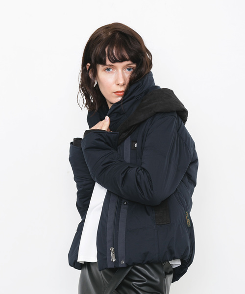 YOSOOU（ヨソオウ）の「【YOSOOU】Two Piece Collar Jacket YO811011（ダウンジャケット/コート・レディース・ブラック/ネイビー/キャメル・MEDIUM）」の17枚目の写真