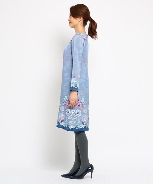 セール】【洗える】シャドーフラワーワンピース（ワンピース