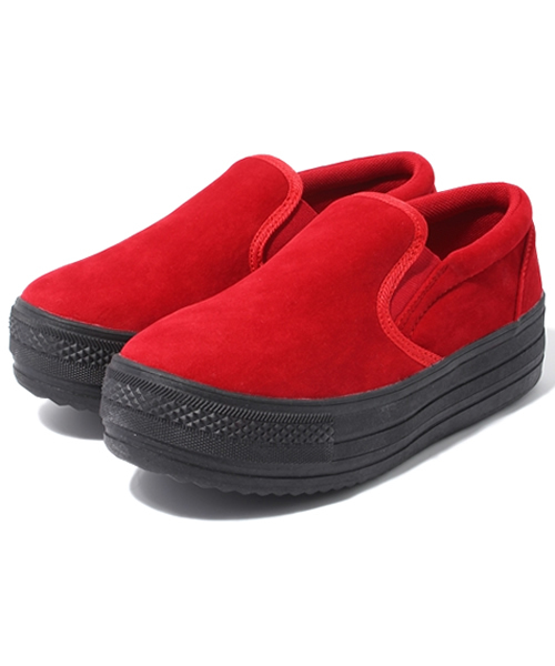 WEGO（ウィゴー）の「WEGO/厚底スリッポンスニーカー（スニーカー・レディース・ホワイト/ブラック/ブラック系その他/ネイビー/レッド/その他1・23.5/24.5）」の18枚目の写真