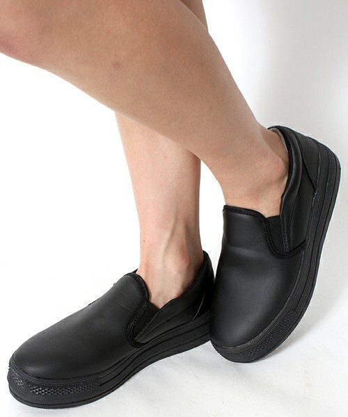 WEGO（ウィゴー）の「WEGO/厚底スリッポンスニーカー（スニーカー・レディース・ホワイト/ブラック/ブラック系その他/ネイビー/レッド/その他1・23.5/24.5）」の22枚目の写真