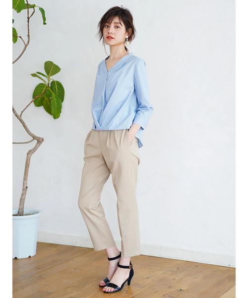 YECCA VECCA（イェッカヴェッカ）の「Ｐ．２ｗａｙストレッチタックパンツ（その他パンツ・レディース・ブラック/ベージュ/ブルー・SMALL/MEDIUM）」の13枚目の写真