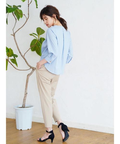 YECCA VECCA（イェッカヴェッカ）の「Ｐ．２ｗａｙストレッチタックパンツ（その他パンツ・レディース・ブラック/ベージュ/ブルー・SMALL/MEDIUM）」の14枚目の写真