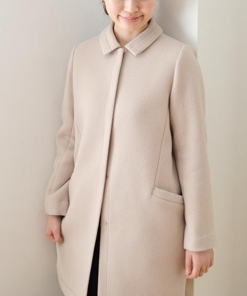 SHIPS for women(シップスフォーウィメン)の「ウール コクーンスリムコート◇(その他アウター・レディース・オフホワイト/ダークグリーン/ブラック・36/38)」の6枚目の写真