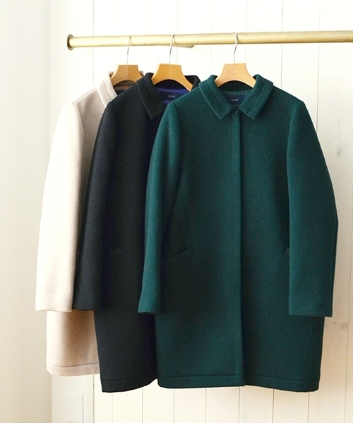 SHIPS for women(シップスフォーウィメン)の「ウール コクーンスリムコート◇(その他アウター・レディース・オフホワイト/ダークグリーン/ブラック・36/38)」の8枚目の写真