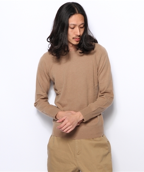 SHIPS（シップス）の「ALAN PAINE: ジーロンラムズウール クルーネック セーター（ニット/セーター・メンズ・グリーン/その他/ネイビー/オレンジ/ピンク/レッド/チャコールグレー/ブラック/キャメル・42/36/40）」の6枚目の写真