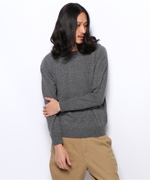 SHIPS（シップス）の「ALAN PAINE: ジーロンラムズウール クルーネック セーター（ニット/セーター・メンズ・グリーン/その他/ネイビー/オレンジ/ピンク/レッド/チャコールグレー/ブラック/キャメル・42/36/40）」の3枚目の写真