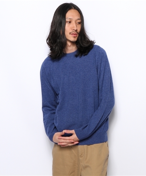 SHIPS（シップス）の「ALAN PAINE: ジーロンラムズウール クルーネック セーター（ニット/セーター・メンズ・グリーン/その他/ネイビー/オレンジ/ピンク/レッド/チャコールグレー/ブラック/キャメル・42/36/40）」の9枚目の写真