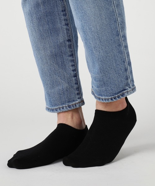 ZOZO（ゾゾ）の「ベリーショートソックス(3足セット) [MEN]（ソックス/靴下・メンズ・ホワイト/ブラック・マルチサイズ）」の5枚目の写真