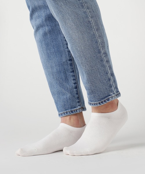 ZOZO（ゾゾ）の「ベリーショートソックス(3足セット) [MEN]（ソックス/靴下・メンズ・ホワイト/ブラック・マルチサイズ）」の3枚目の写真