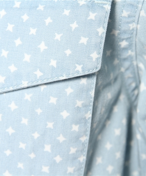 PLST(プラステ)の「Men スタープリントインディゴウエスタンシャツ(シャツ/ブラウス・メンズ・インディゴブルー・LARGE/SMALL/MEDIUM)」の7枚目の写真