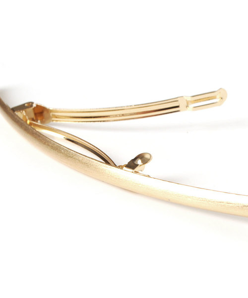 colleca la（コレカラ）の「カーブラインメタルバレッタ（バレッタ/ヘアクリップ・レディース・シルバー/ゴールド・ﾌﾘ-）」の8枚目の写真