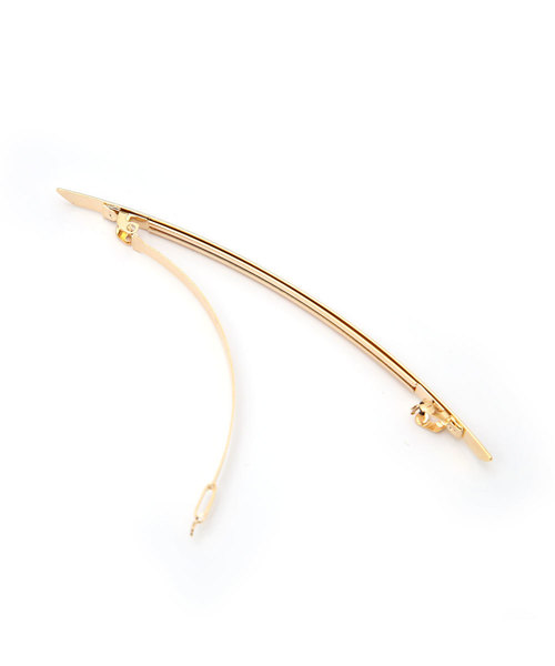 colleca la（コレカラ）の「カーブラインメタルバレッタ（バレッタ/ヘアクリップ・レディース・シルバー/ゴールド・ﾌﾘ-）」の9枚目の写真