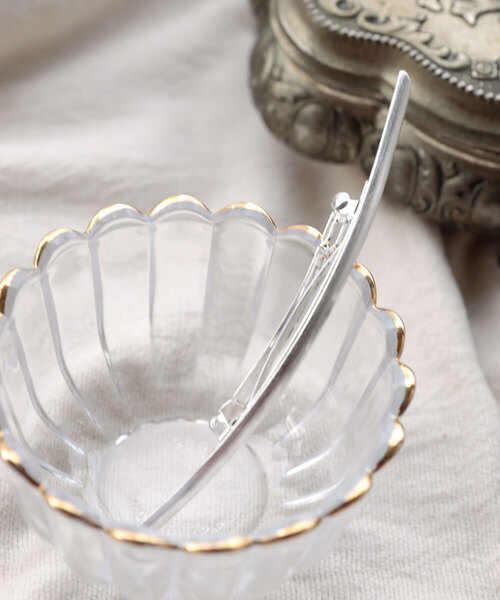 colleca la（コレカラ）の「カーブラインメタルバレッタ（バレッタ/ヘアクリップ・レディース・シルバー/ゴールド・ﾌﾘ-）」の11枚目の写真