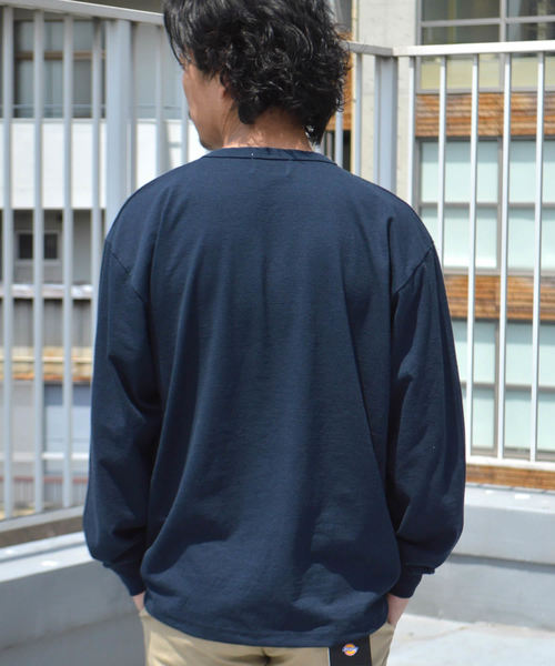 ROOPTOKYO(ループトウキョウ)の「Upcycle/アップサイクル Vintage Wash L/S Tee(Tシャツ/カットソー・メンズ・ホワイト/ブラック/ネイビー・M/L/XL)」の5枚目の写真