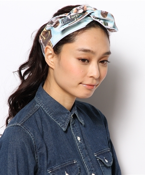 HYSTERIC GLAMOUR（ヒステリックグラマー）の「MUSIC’S OVER 総柄ヘアバンド（ヘアバンド・レディース・その他2・FREE）」の2枚目の写真