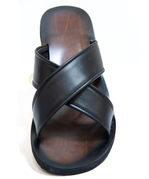 JACKROSE（ジャックローズ）の「S PUレザークロスベルトサンダル（サンダル・メンズ・ホワイト/ブラック・M/L）」の4枚目の写真
