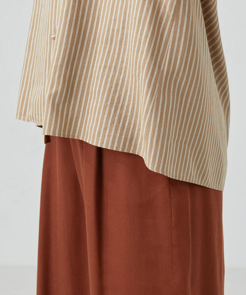 green label relaxing(グリーンレーベルリラクシング)の「CFC ボイル タックスリーブ ブラウス(シャツ/ブラウス・レディース・ダークグリーン/ピンク/ベージュ・FREE)」の7枚目の写真