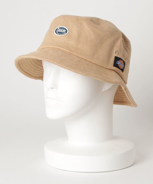 Dickies(ディッキーズ)の「【DICKIES/ディッキーズ】スマイルギブポリスェードハット バケットハット ブランドロゴ ユニセックス(ハット・レディース・ブラック/ワイン/ブラウン系その他/ベージュ・FREE)」の4枚目の写真