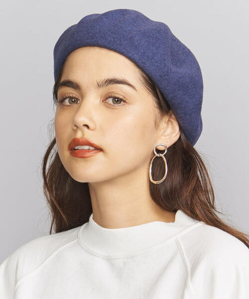 BEAUTY&YOUTH UNITED ARROWS（ビューティーアンドユースユナイテッドアローズ）の「BY シンプルフラットベレー帽 ο（ハンチング/ベレー帽・レディース・ブラック/ピンク/ベージュ/ダークグレー・FREE）」の9枚目の写真