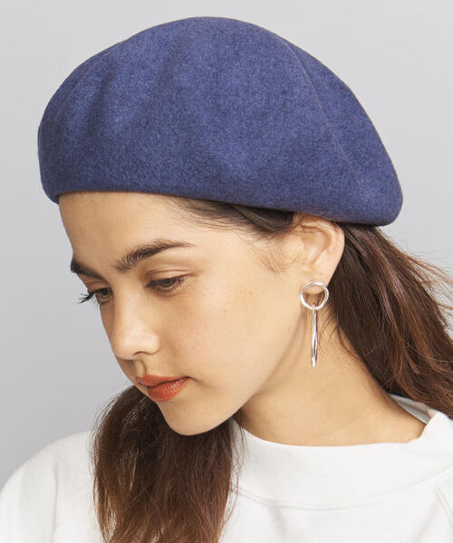 BEAUTY&YOUTH UNITED ARROWS（ビューティーアンドユースユナイテッドアローズ）の「BY シンプルフラットベレー帽 ο（ハンチング/ベレー帽・レディース・ブラック/ピンク/ベージュ/ダークグレー・FREE）」の8枚目の写真