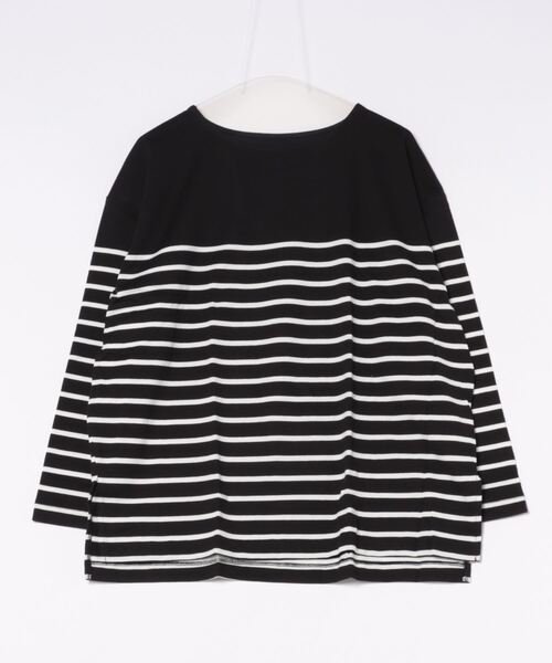 KOBE LETTUCE(コウベレタス)の「コットン100%ゆったりボーダーチュニックカットソーロンT(Tシャツ/カットソー・レディース・ホワイト系その他5/グレー系その他2/ブラウン系その他2/ホワイト系その他2/ホワイト系その他3/ホワイト系その他4/ホワイト×ネイビー/ホワイト×パープル/グレイッシュベージュ/ブラック系その他/グレー系その他/ブラウン系その他/ホワイト×ブラック/ブラック×ホワイト/ホワイト系その他/その他/マスタード/その他1/ブラック/アイボリー/ベージュ系その他4/ブルー系その他/グレー系その他4/ベージュ系その他2/グリーン系その他2/ブルー系その他2/グレー系その他3/ベージュ系その他5/ベージュ系その他3/コーラル/グリーン系その他/ミント/ダークグリーン/オリーブ/ブルー系その他3/ブラウン系その他4/ブラウン系その他3/ブルー系その他4/ピンク系その他/オフホワイト/グリーン系その他4/グリーン系その他3/ピンク系その他2/ベージュ系その他7/ベージュ系その他6/ネイビー系/ネイビー系1/グリーン系その他5/グリーン系その他6/ブラック系その他3/ブラック系その他4/グレー系その他5/ブラウン系その他6/グレー×ホワイト/ブラウン系その他5・M/L)」の15枚目の写真