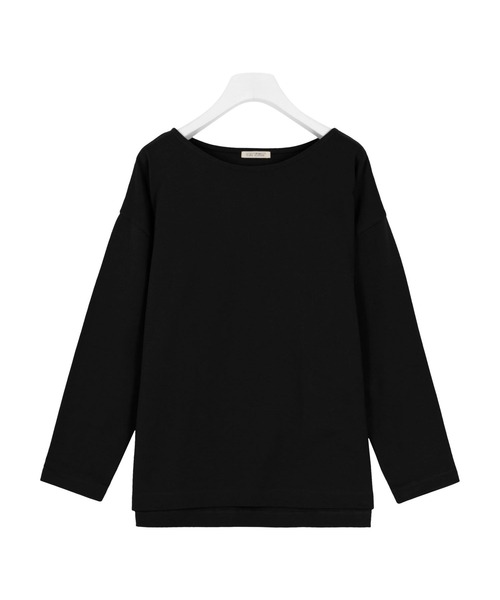 KOBE LETTUCE(コウベレタス)の「コットン100%ゆったりボーダーチュニックカットソーロンT(Tシャツ/カットソー・レディース・ホワイト系その他5/グレー系その他2/ブラウン系その他2/ホワイト系その他2/ホワイト系その他3/ホワイト系その他4/ホワイト×ネイビー/ホワイト×パープル/グレイッシュベージュ/ブラック系その他/グレー系その他/ブラウン系その他/ホワイト×ブラック/ブラック×ホワイト/ホワイト系その他/その他/マスタード/その他1/ブラック/アイボリー/ベージュ系その他4/ブルー系その他/グレー系その他4/ベージュ系その他2/グリーン系その他2/ブルー系その他2/グレー系その他3/ベージュ系その他5/ベージュ系その他3/コーラル/グリーン系その他/ミント/ダークグリーン/オリーブ/ブルー系その他3/ブラウン系その他4/ブラウン系その他3/ブルー系その他4/ピンク系その他/オフホワイト/グリーン系その他4/グリーン系その他3/ピンク系その他2/ベージュ系その他7/ベージュ系その他6/ネイビー系/ネイビー系1/グリーン系その他5/グリーン系その他6/ブラック系その他3/ブラック系その他4/グレー系その他5/ブラウン系その他6/グレー×ホワイト/ブラウン系その他5・M/L)」の1枚目の写真