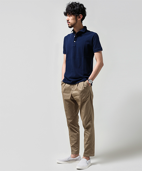 NANO universe（ナノユニバース）の「2タックチノ（チノパンツ・メンズ・ブラウン/ネイビー/ベージュ・LARGE/SMALL/X-LARGE/MEDIUM）」の20枚目の写真