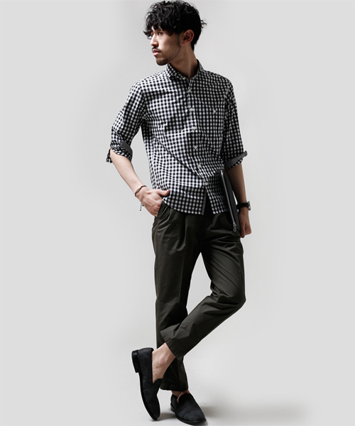 NANO universe（ナノユニバース）の「2タックチノ（チノパンツ・メンズ・ブラウン/ネイビー/ベージュ・LARGE/SMALL/X-LARGE/MEDIUM）」の13枚目の写真