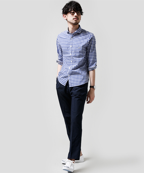 NANO universe（ナノユニバース）の「2タックチノ（チノパンツ・メンズ・ブラウン/ネイビー/ベージュ・LARGE/SMALL/X-LARGE/MEDIUM）」の15枚目の写真