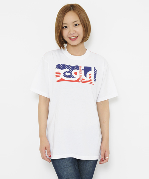 X-girl（エックスガール）の「AMERICAN MILLS S/S BIG TEE FOR TOWER RECORD（Tシャツ/カットソー・レディース・ホワイト・ONE SIZE）」の5枚目の写真