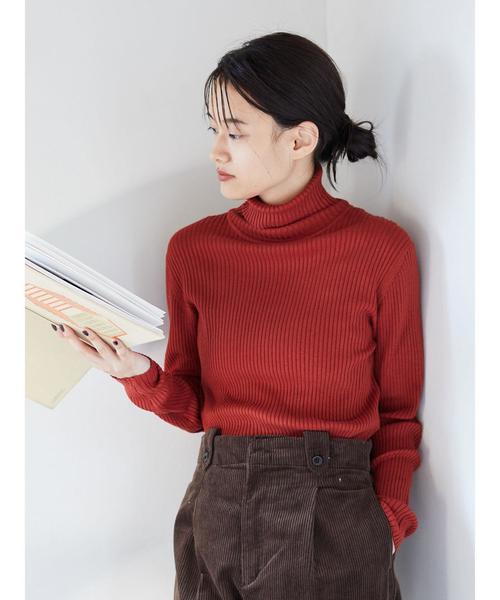 AMERICAN HOLIC(アメリカンホリック)の「10col. リブタートルネックプルオーバー *(ニット/セーター・レディース・ブラック/ブラウン/グリーン/ホワイト系その他/その他7/ブラック系その他4/グレー系その他2/ブルー系その他2/イエロー系その他2/テラコッタ・M/L)」の14枚目の写真