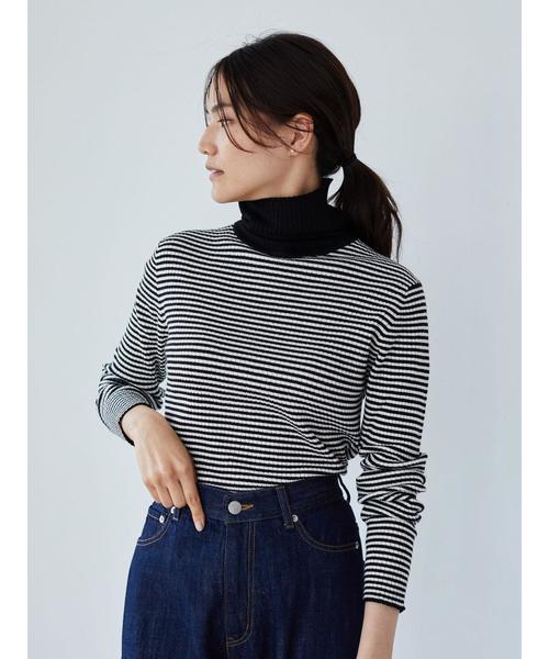 AMERICAN HOLIC(アメリカンホリック)の「10col. リブタートルネックプルオーバー *(ニット/セーター・レディース・ブラック/ブラウン/グリーン/ホワイト系その他/その他7/ブラック系その他4/グレー系その他2/ブルー系その他2/イエロー系その他2/テラコッタ・M/L)」の17枚目の写真