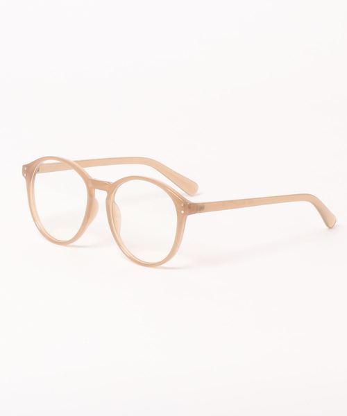 Fun & Daily（ファンアンドデイリー）の「F&D : ナローボストンメガネ（メガネ・レディース・ブラック/クリア/ベージュ/グレー・FREE）」の4枚目の写真
