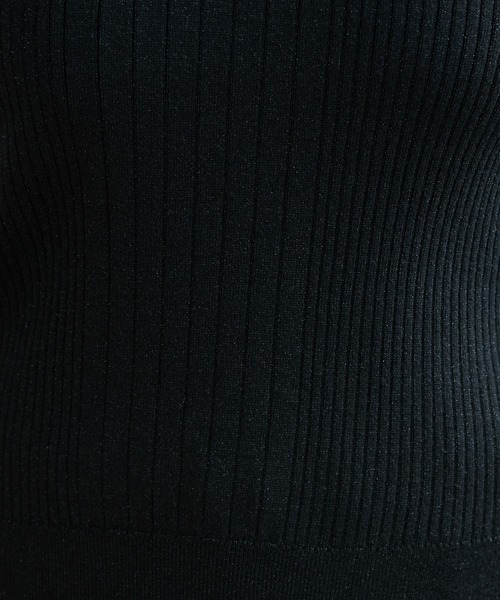 ROPE' PICNIC（ロペピクニック）の「【WEB限定36サイズ】切り替えリブVネックプルオーバー（ニット/セーター・レディース・ブラック/ラベンダー/グリーン系その他/ベージュ系その他2・40/38/36）」の5枚目の写真
