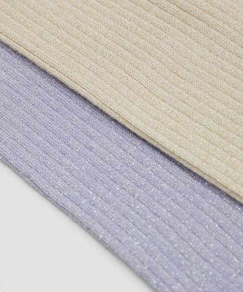 ROPE' PICNIC（ロペピクニック）の「【WEB限定36サイズ】切り替えリブVネックプルオーバー（ニット/セーター・レディース・ブラック/ラベンダー/グリーン系その他/ベージュ系その他2・40/38/36）」の13枚目の写真