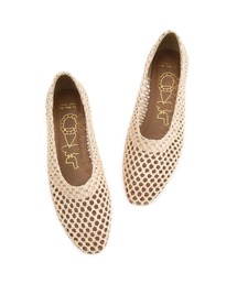 POU DOU DOU | メッシュ編みフラットシューズ(パンプス)