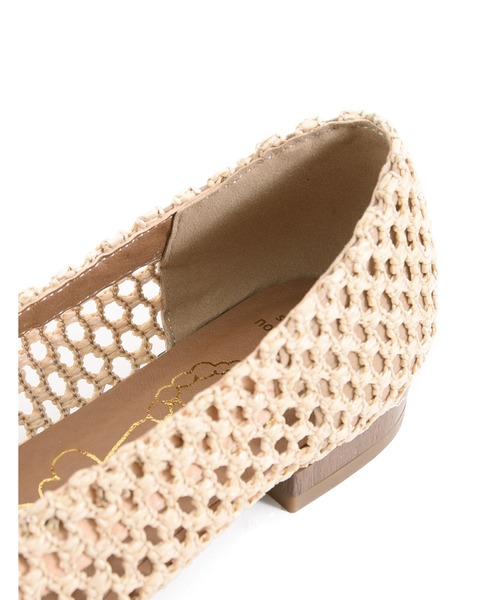 POU DOU DOU（プードゥドゥ）の「メッシュ編みフラットシューズ（パンプス・レディース・ブラック/ベージュ・4/3）」の12枚目の写真