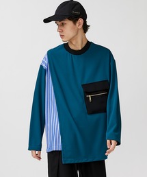 CULLNI | 【CULLNI】アシンメトリースリットロンT/EX.shirt docking PO(Tシャツ/カットソー)