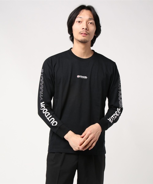 胸ワンポイントブランドロゴ 袖プリント スリーブプリント ユニセックスデザイン ロングｔシャツカットソー Tシャツ カットソー Outdoor Products Apparel アウトドアプロダクツアパレル のファッション通販 Zozotown