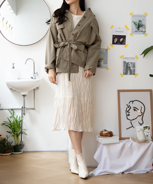 MODE ROBE(モードローブ)の「CPOジャケット(その他アウター・レディース・アイボリー/ベージュ/カーキ・FREE)」の13枚目の写真