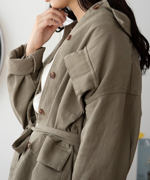 MODE ROBE(モードローブ)の「CPOジャケット(その他アウター・レディース・アイボリー/ベージュ/カーキ・FREE)」の14枚目の写真