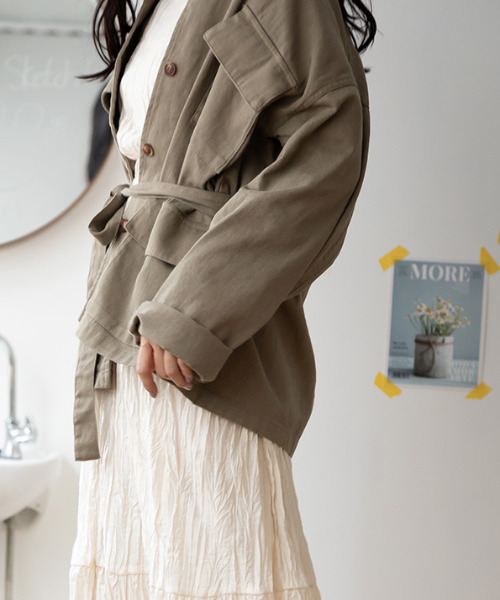 MODE ROBE(モードローブ)の「CPOジャケット(その他アウター・レディース・アイボリー/ベージュ/カーキ・FREE)」の17枚目の写真