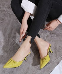 Futier land | フロントギャザーミュール(サンダル)