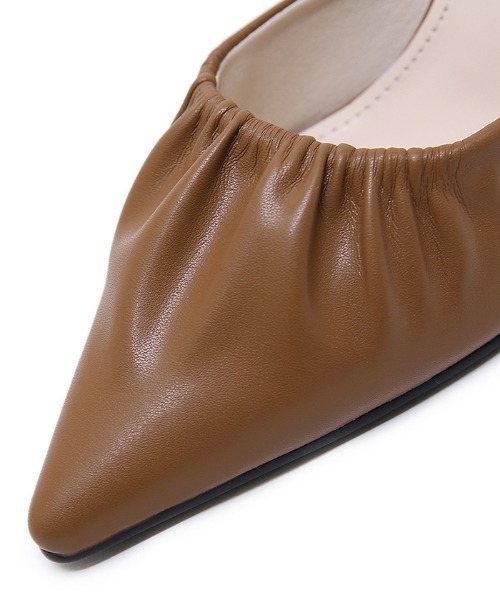 Futier land(フューティアランド)の「フロントギャザーミュール(サンダル・レディース・ブラック/ブラウン/イエロー・36/37/38/39/40)」の17枚目の写真