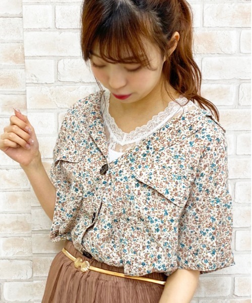 apres jour(アプレジュール)の「アソート開襟ブラウス【ZOZOTOWN限定アイテム】(シャツ/ブラウス・レディース・ホワイト系その他/ミント/ライトベージュ/ベージュ/ホワイト/その他・フリー)」の3枚目の写真