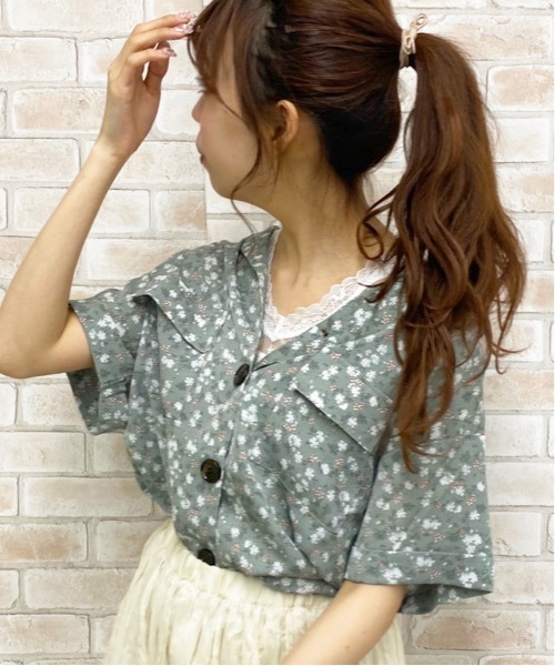 apres jour(アプレジュール)の「アソート開襟ブラウス【ZOZOTOWN限定アイテム】(シャツ/ブラウス・レディース・ホワイト系その他/ミント/ライトベージュ/ベージュ/ホワイト/その他・フリー)」の2枚目の写真